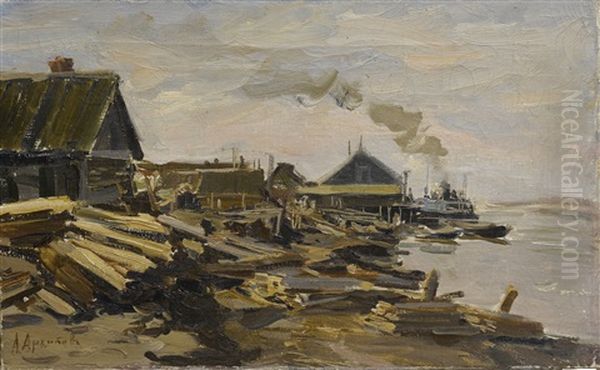 Steamship In Northern Russia - view 1