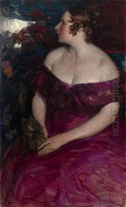Female Portrait by Abram Efimovich Arkhipov
