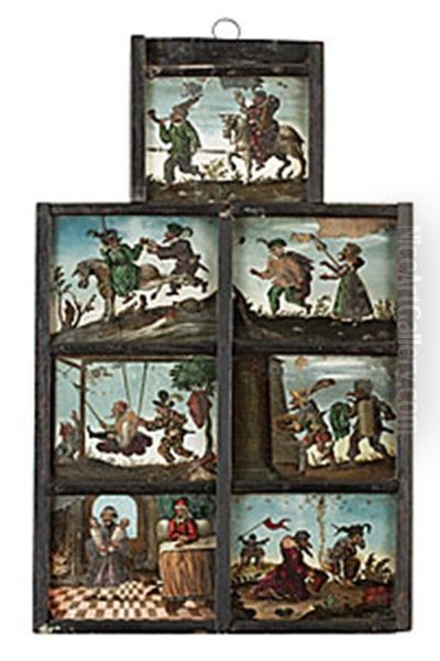 Burleska Scener (7 Works, Framed Together) - view 1