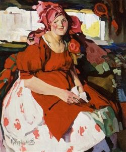 Peasant Girl by Abram Efimovich Arkhipov