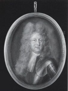A Nobleman Wearing Full-bottomed Wig, Armour And White Lace Jabot A Nobleman Wearing Full-bottomed Wig, Armour And White Lace Jabot