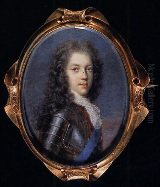 Portrait Of Prince James Francis Edward Stewart, The Old Pretender, In Armour With Red Bordered Breast Plate - view 1