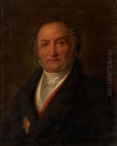 Portrait Of Baron Du Puget, In A Dark Jacket Decorated With The Order Of St. Anna, 1st Class