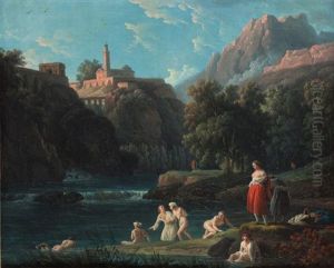 Baigneuses Dans Un Torrent