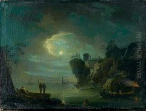 Marine Mediterraneenne Au Clair De Lune