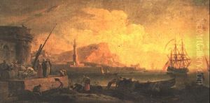 Port Oriental by Jean Henry d' Arles