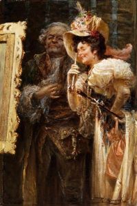 Bildbetrachtung Im Maleratelier by Raffaelo Armenise