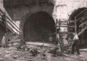 Courtyard Scene