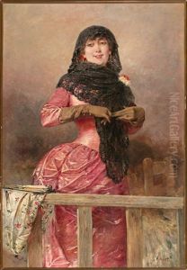 Una Joven by Jose Armet Portanel
