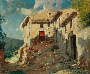 Pueblo Escarpado by Jose Armet Portanel