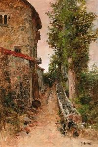 Paisaje Con Camino by Jose Armet Portanel