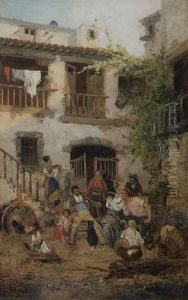 La Vuelta De La Corrida by Jose Armet Portanel