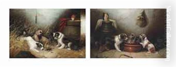 The Ambush And The Water-bowl (pair) - view 1