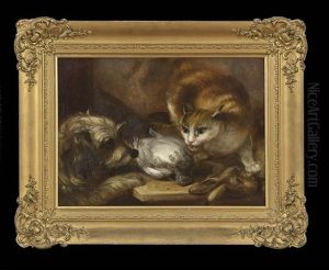 Fighting Like Cats And Dogs by Edward Armfield