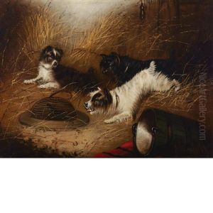 Terriers And The Trap by Edward Armfield