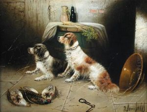 Terriers And Game (+ Another; Pair) by Edward Armfield