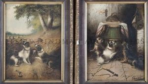 Dogs (pair) by Edward Armfield