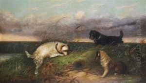 Terriers Rabbiting by Edward Armfield