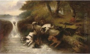 Otter Hounds by Edward Armfield
