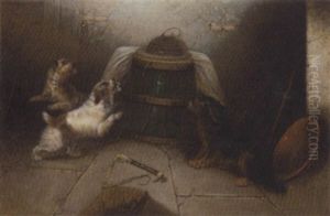 Terriers At A Rabbit Hole Terriers At A Rabbit Hole