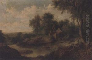 Figures In A River Landscape Figures In A River Landscape