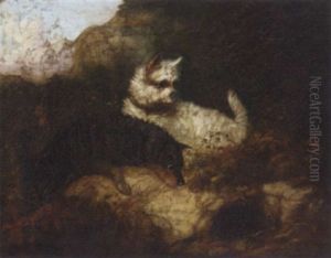 Terriers Rabbiting by Edward Armfield