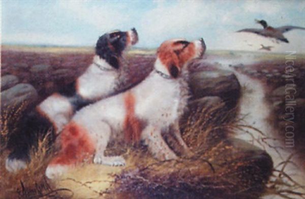 Gundogs Flushing Mallard - view 1