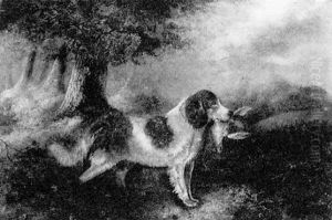 Retrieving Welsh Springer Spaniel by Edward Armfield