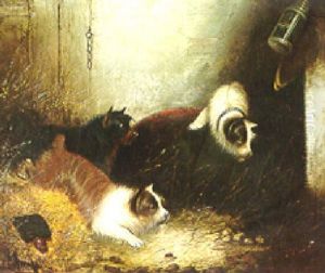 Terriers Ratting by Edward Armfield