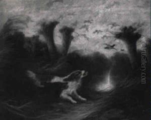 Spaniels Flushing Out Ducks by Edward Armfield