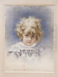 Ritratto Di Bimba Bionda by Angelo Achini