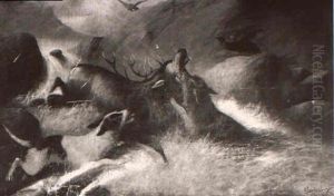The Stag Hunt by Edward Armfield