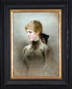 Ritratto Di Giovane Donna by Angelo Achini