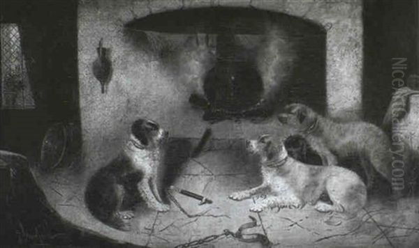 Dogs In A Kitchen - view 1