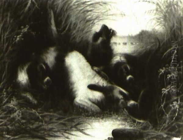 The Otter At Bay; And The Death Of The Otter - view 1