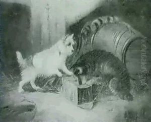 Terriers Ratting by Edward Armfield