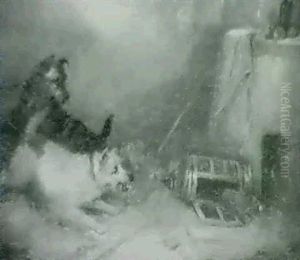 Terriers After Their Prey by Edward Armfield