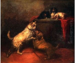 Terriers Fighting by George Armfield