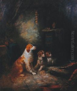Three Spaniels by George Armfield