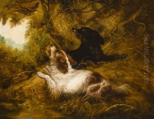 Spaniels Putting Up Woodcock by George Armfield