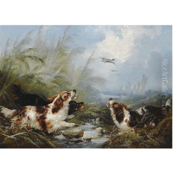 Hunting Scene With Dogs (+ Another, Smllr; 2 Works) - view 1