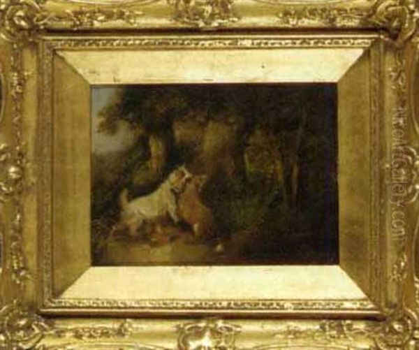 A Terrier Chasing A Rabbit (+ Two Terriers Rabbiting; 2 Works) - view 1