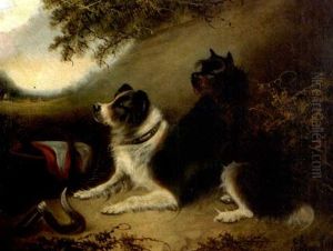 Two Dogs Resting From Their Labors by George Armfield