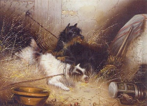 An Impertinent Thief: Two Dogs And A Mouse - view 1