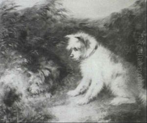 Terriers Rabbitting by George Armfield