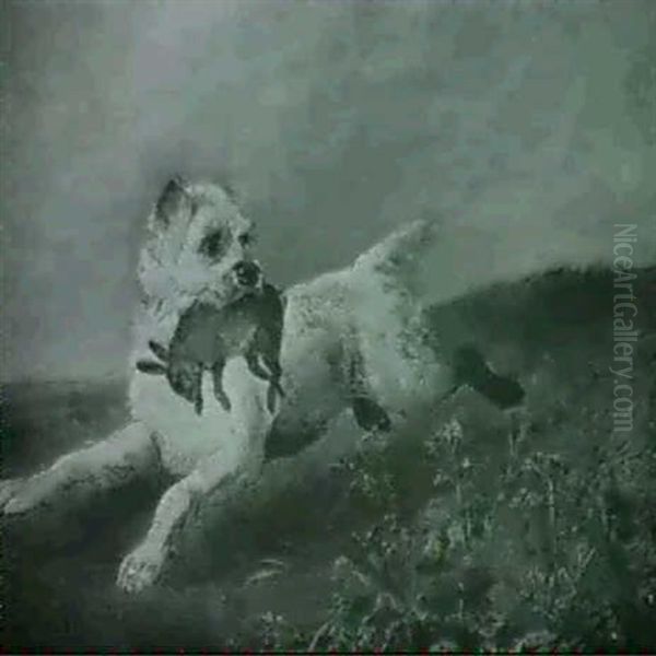 Terrier With A Hare - view 1