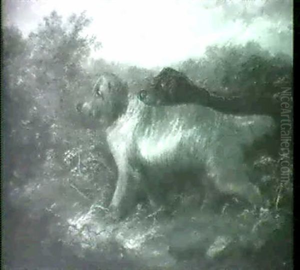 Hunting Dogs In A Landscape - view 1