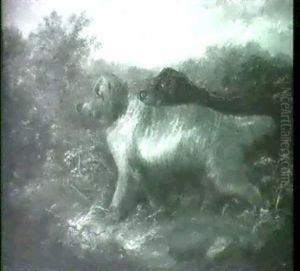 Hunting Dogs In A Landscape by George Armfield
