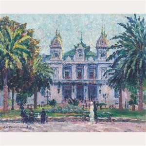 Le Casino De Monte Carlo (facade) by Caroline Helena Armington