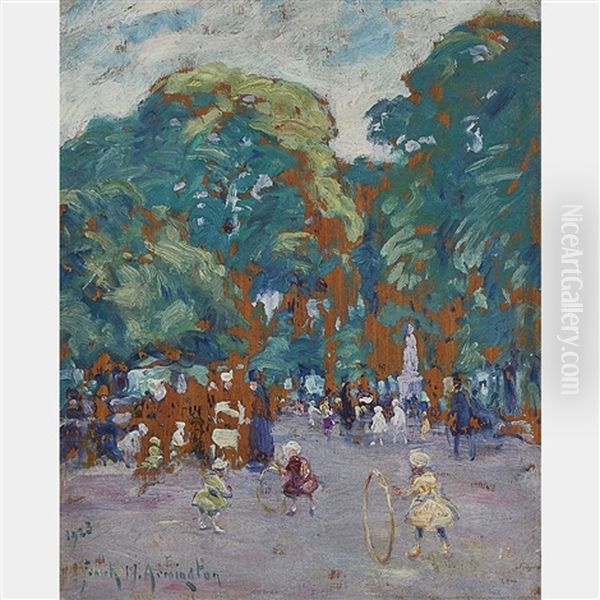 Jardin Du Luxembourg, Paris by Frank Milton Armington